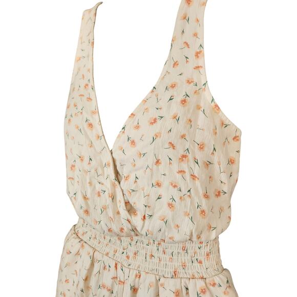 AMERICAN EAGLE Sleeveless‎ Floral Flouncy Ruffle Romper sz Small Fairy Whimsy - Picture 3 of 8